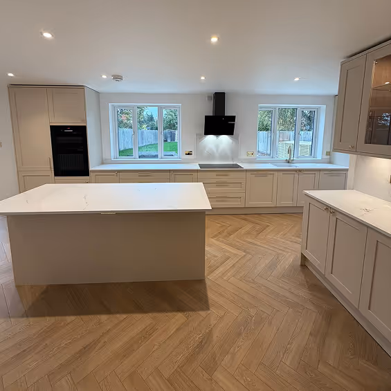 Kitchen island and kitchen