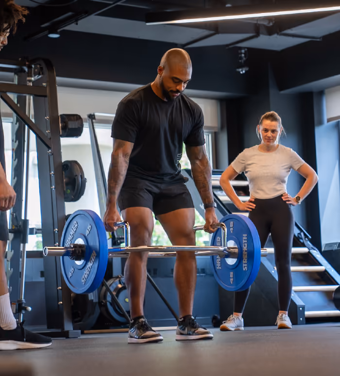 group of people working out at Fieldhouse gym