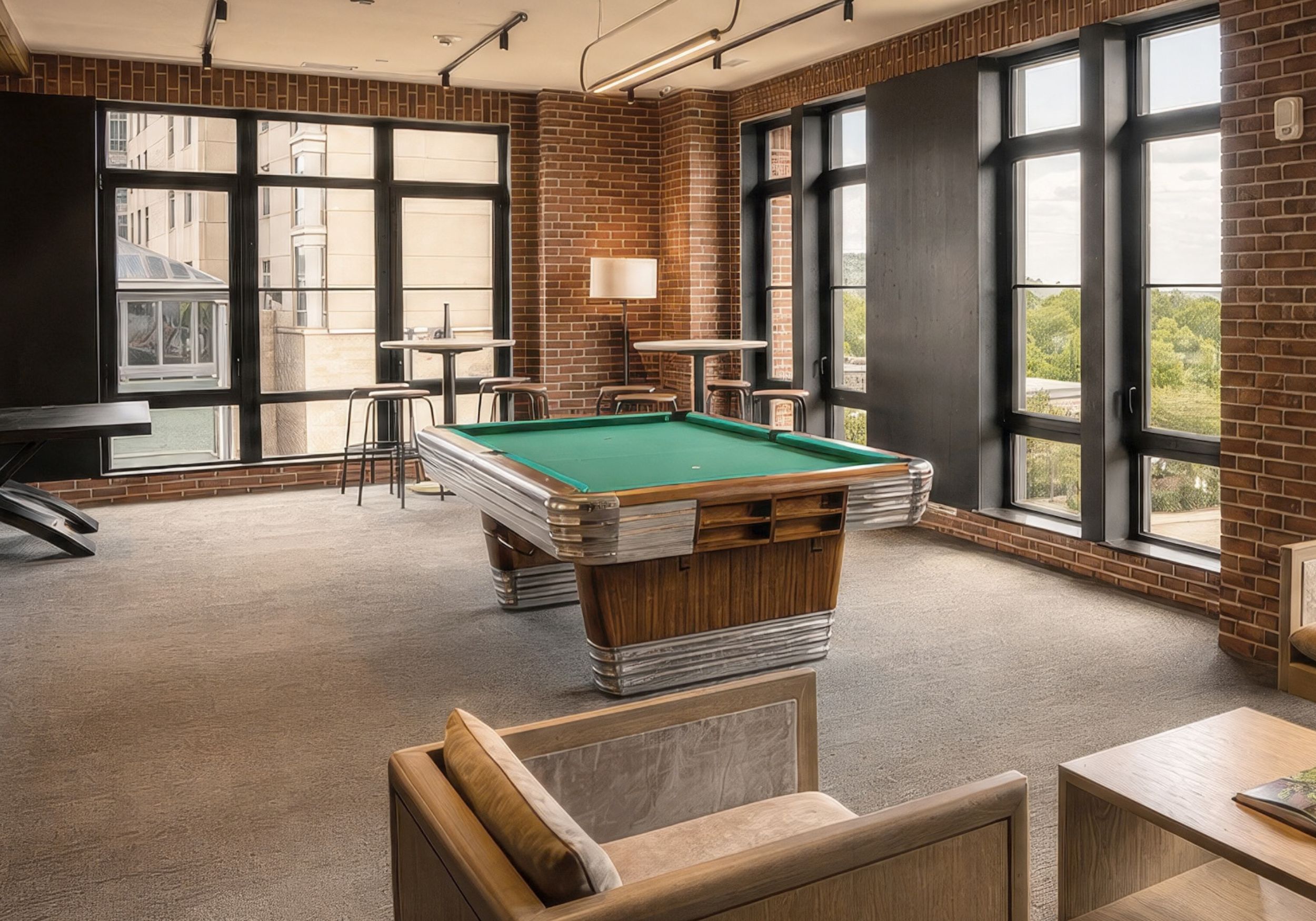 Residence conversing in the common areas of RT Residences
