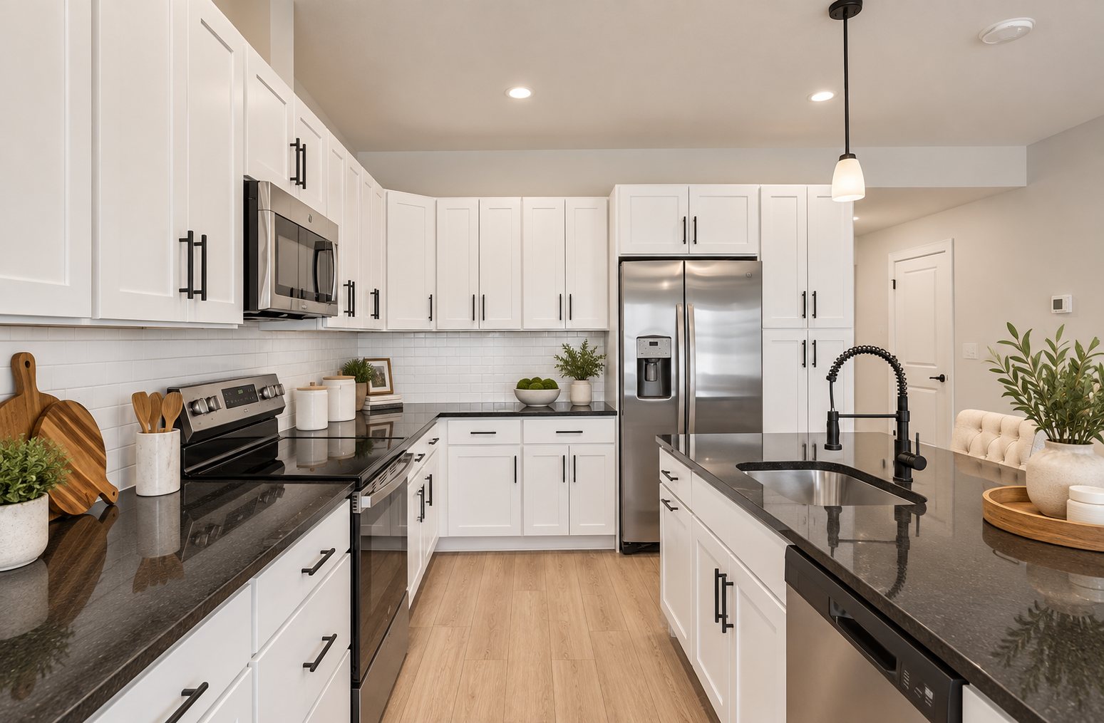 Kitchen (virtually staged)