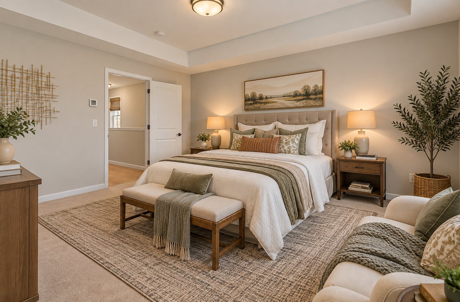 Primary bedroom (virtually staged)