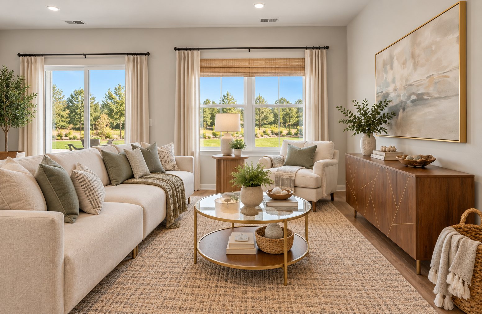 Living room (virtually staged)
