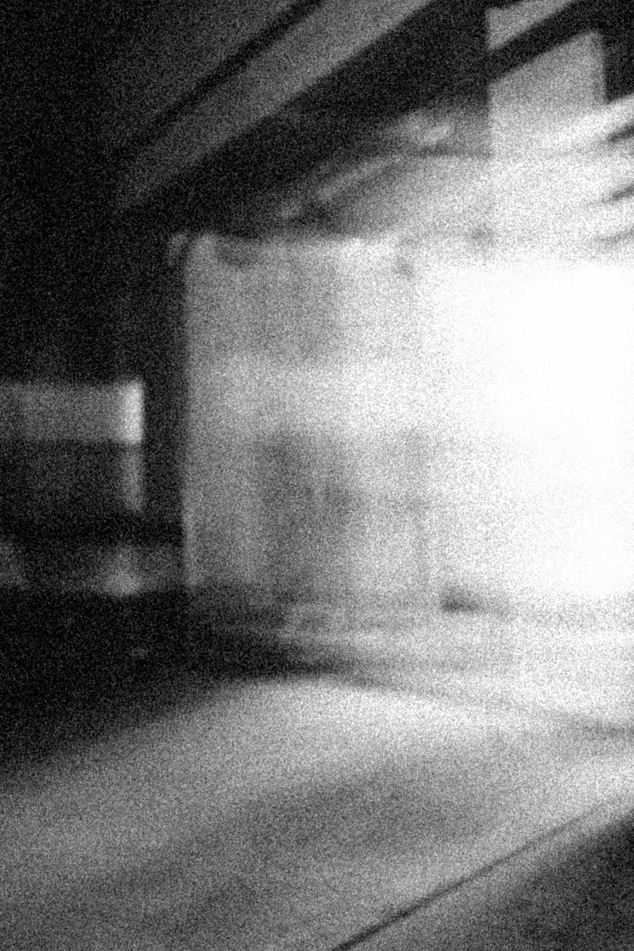 Long exposure of a garage light