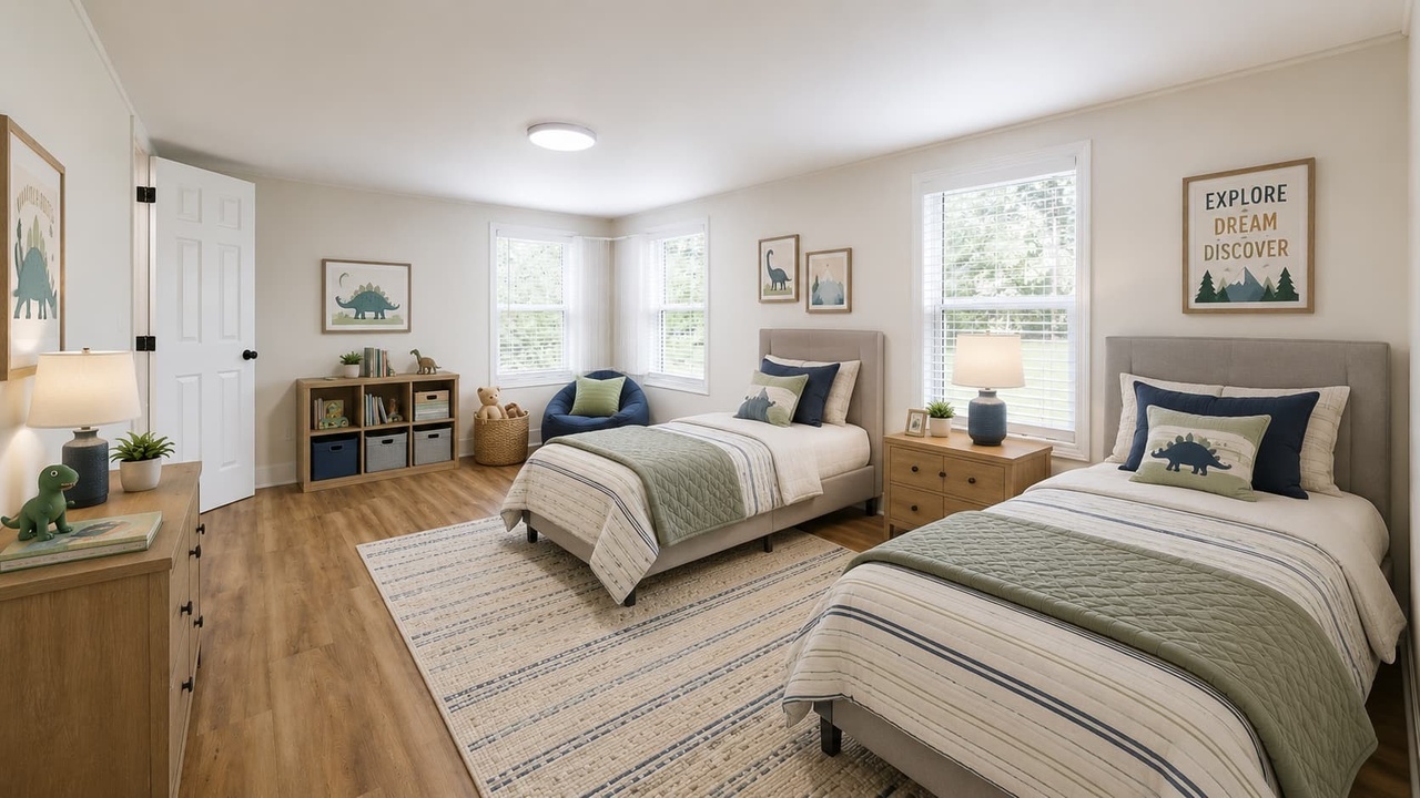 Bedroom at 9464 Sugar Tree Rd, virtually staged