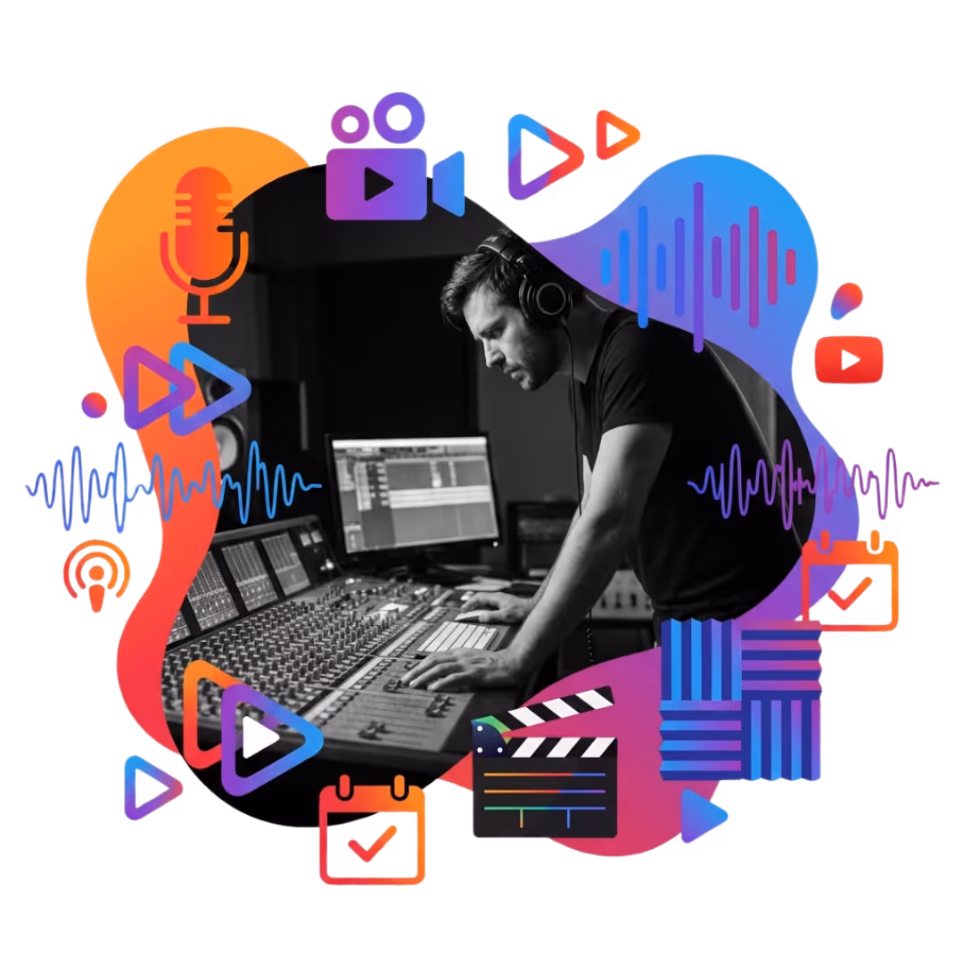 Hand pointing at a laptop screen displaying a user profile and settings gear icon.