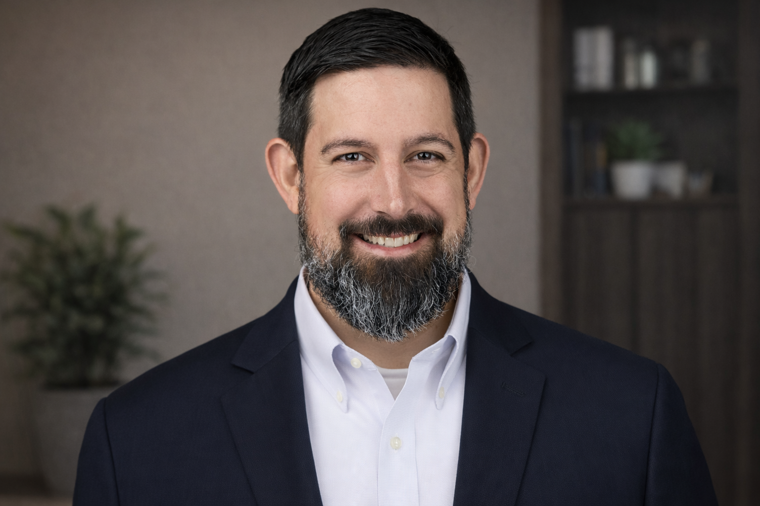 Black and white image of Chris Hartsfield