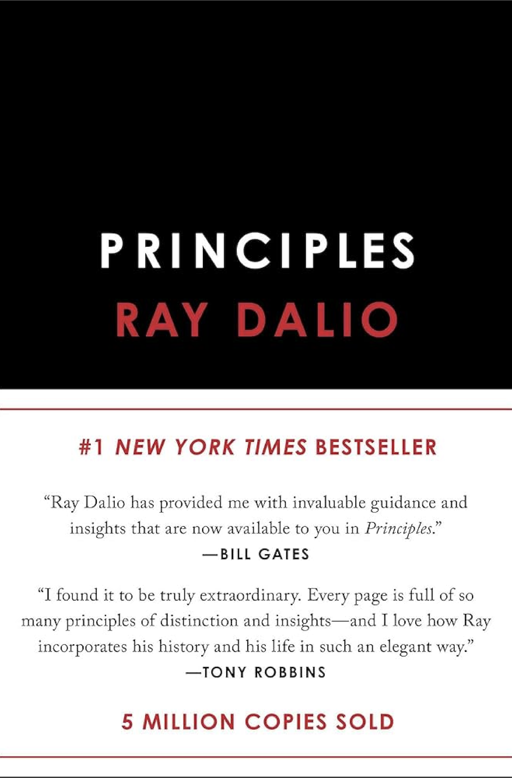 An image of the book cover 'Principles' by Ray Dalio. 
