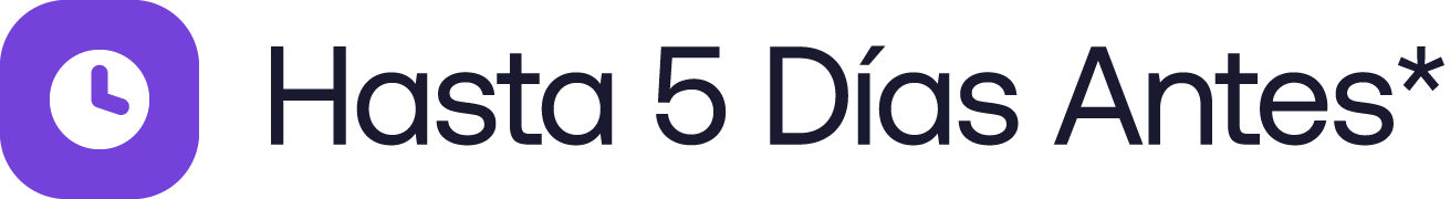 Up to 5 Days Sooner