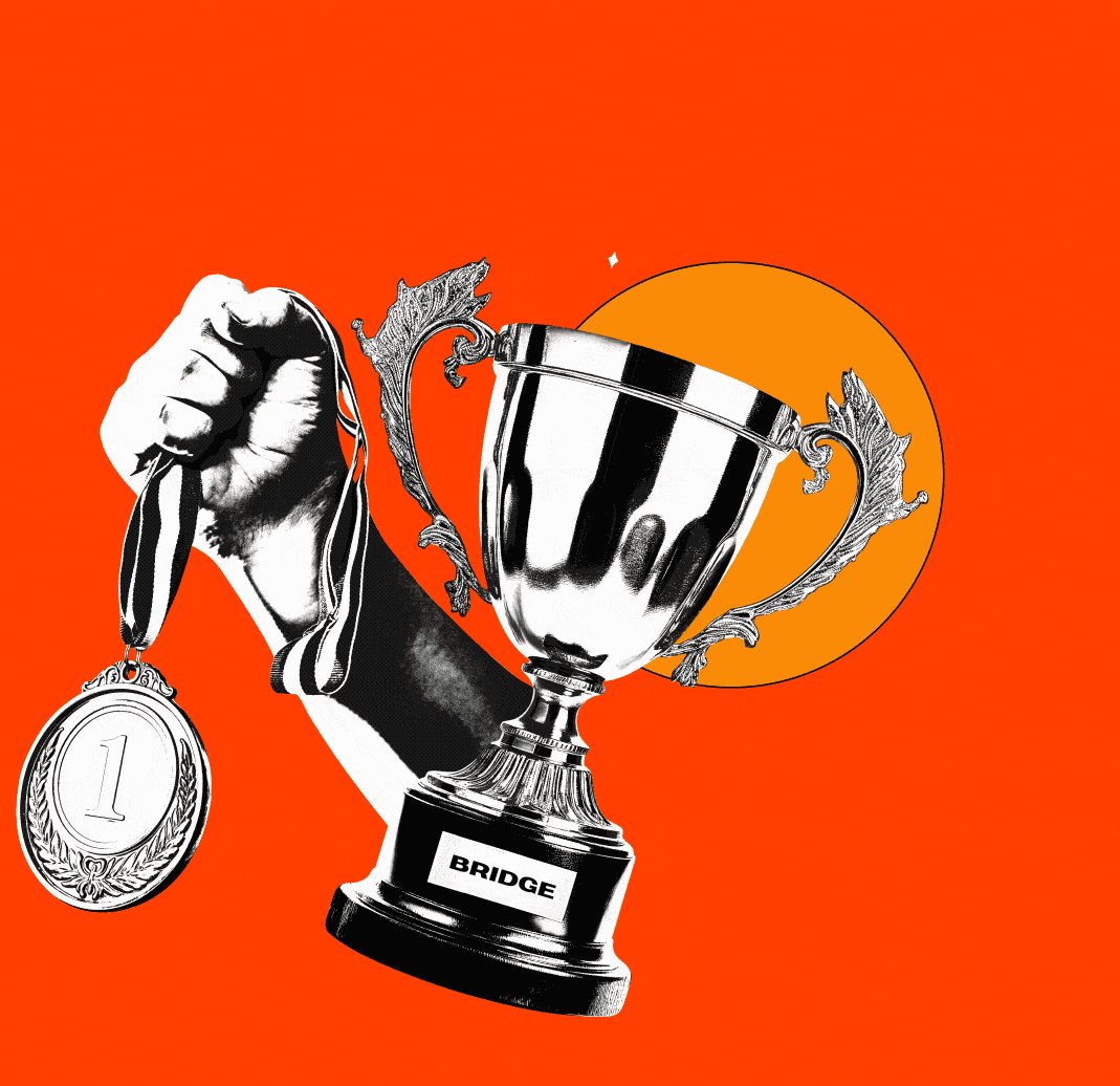 Custom brand illustrations for BRIDGE, an award-winning creative agency