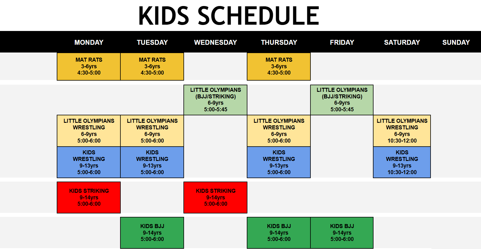 July 2024 Schedule