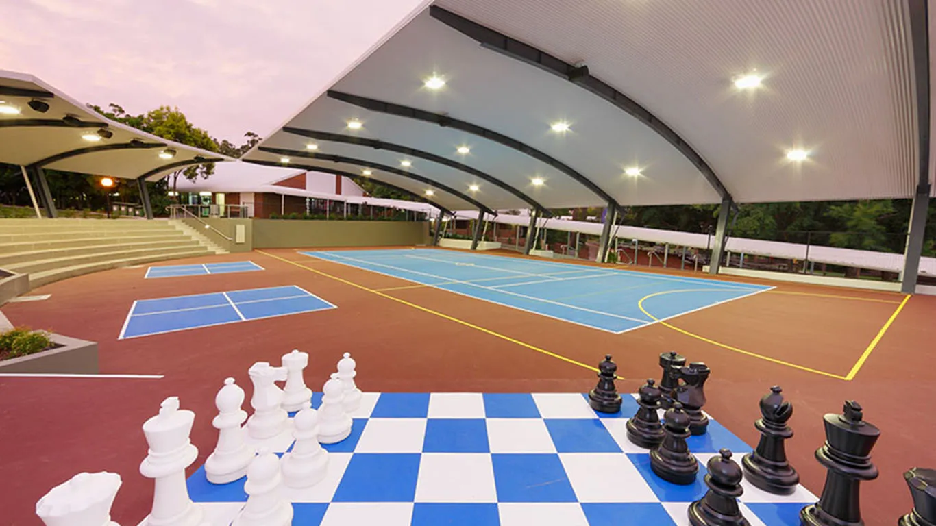 WRS - John Paul College Sports Courts and Awnings - Daisy Hill NSW