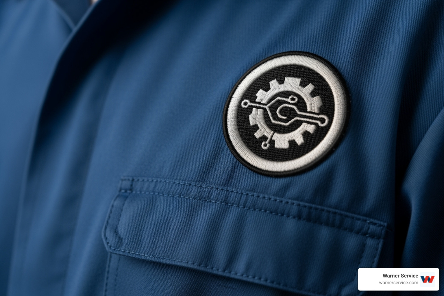 NADCA certified technician's logo on their uniform - air duct cleaning