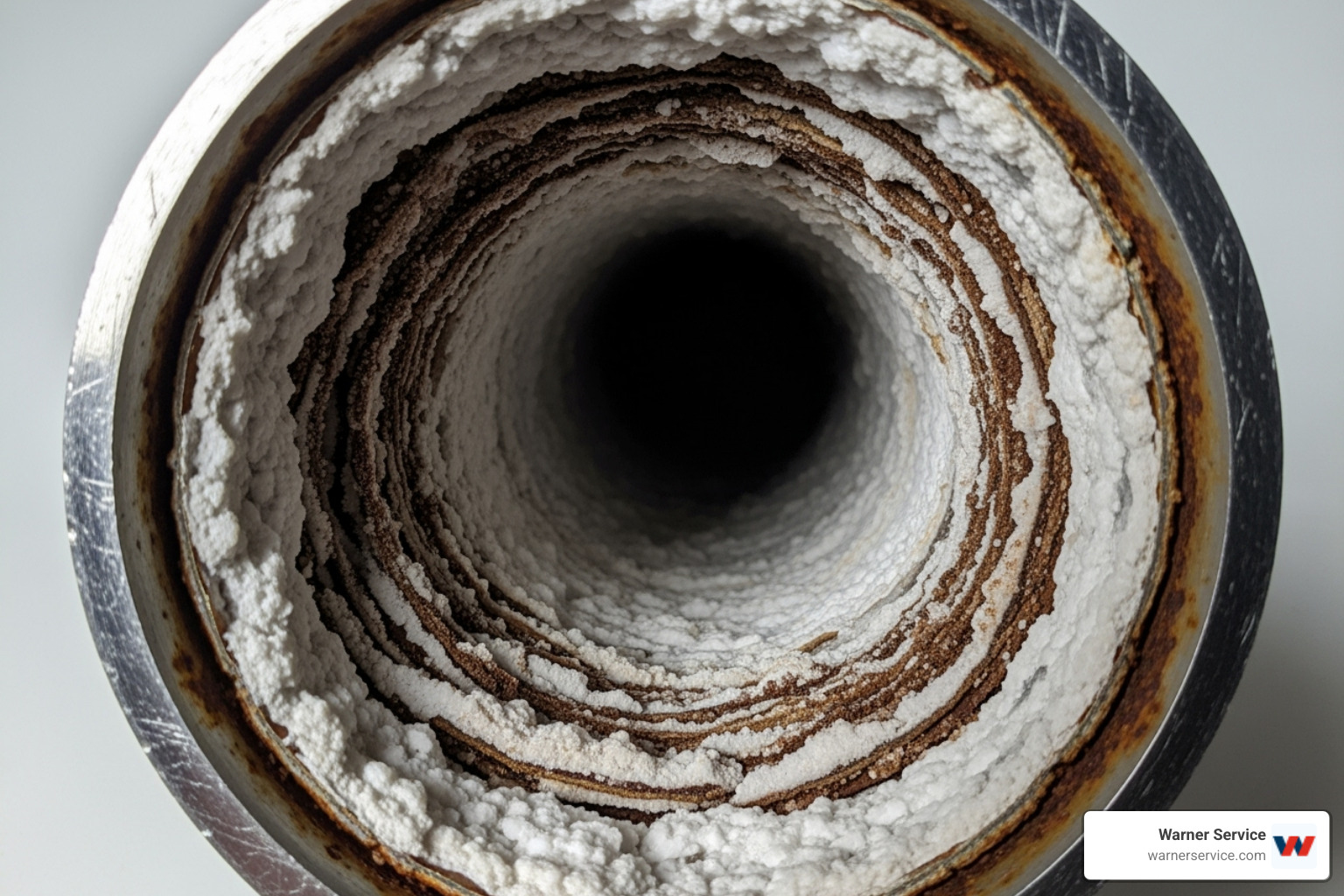 cross-section of a pipe clogged with mineral scale - tankless water heater problems