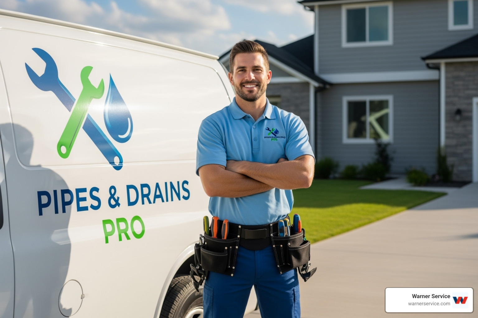 Friendly, professional plumber with a van - emergency plumber frederick md