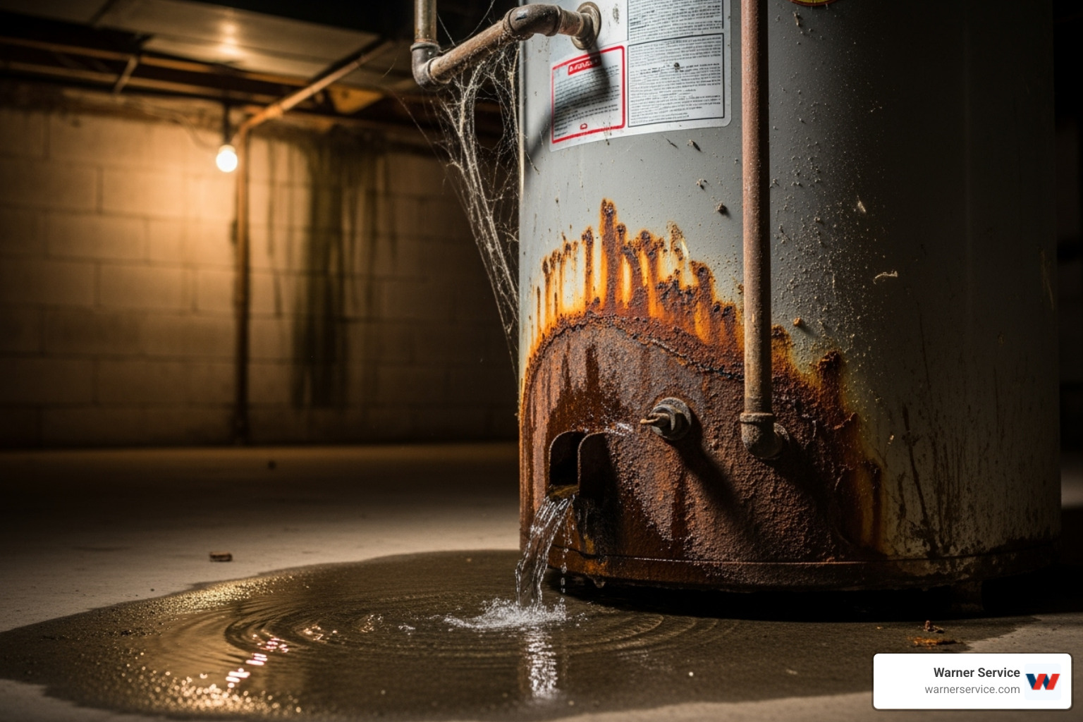 corroded, leaking water heater - best water heater