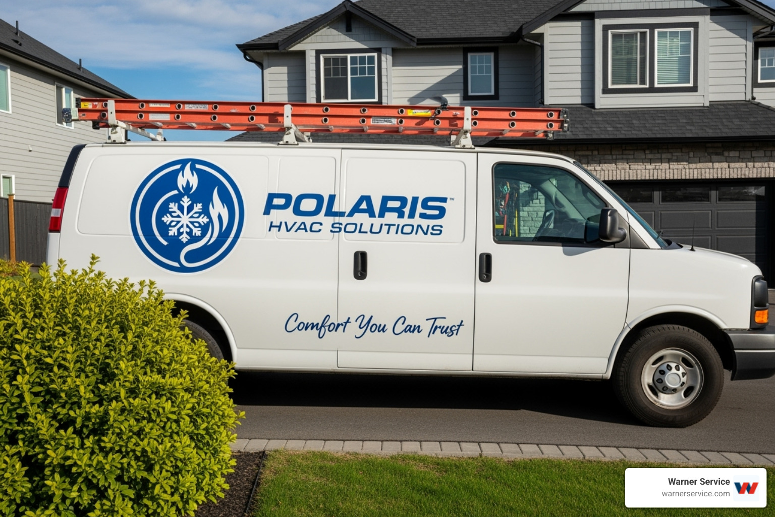 professional technician's van with company branding - emergency ac repair service in frederick md