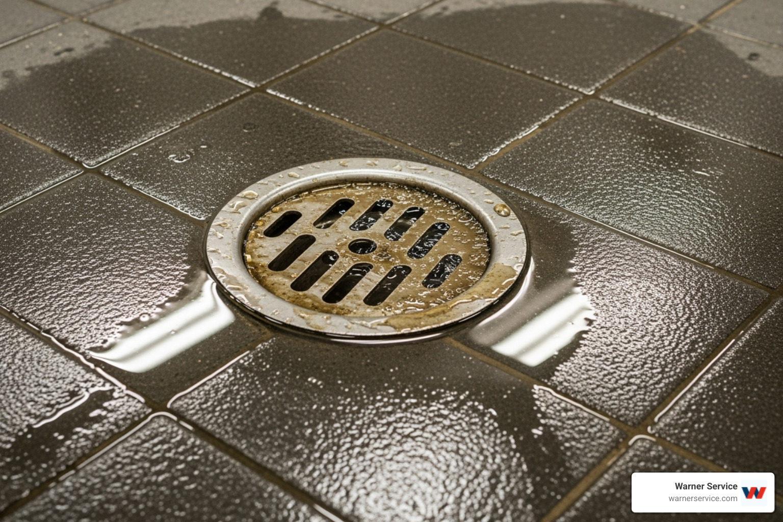 slow-draining floor drain - commercial drain cleaning frederick md