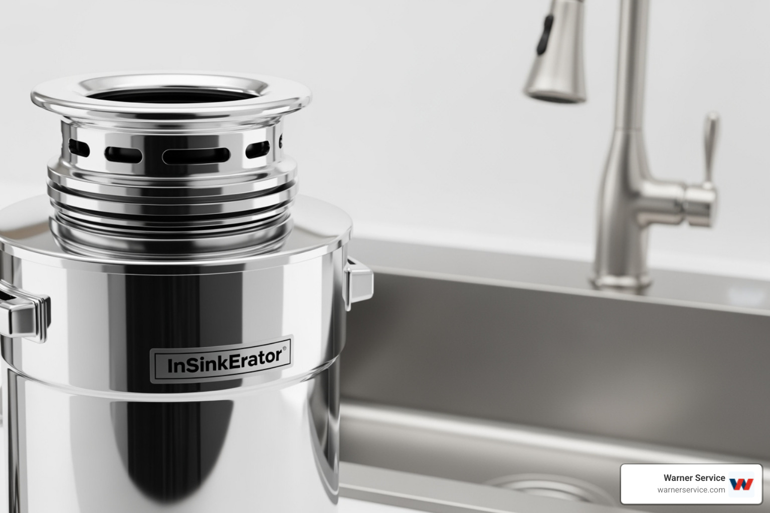 shiny new garbage disposal unit ready for installation - garbage disposal repair frederick md
