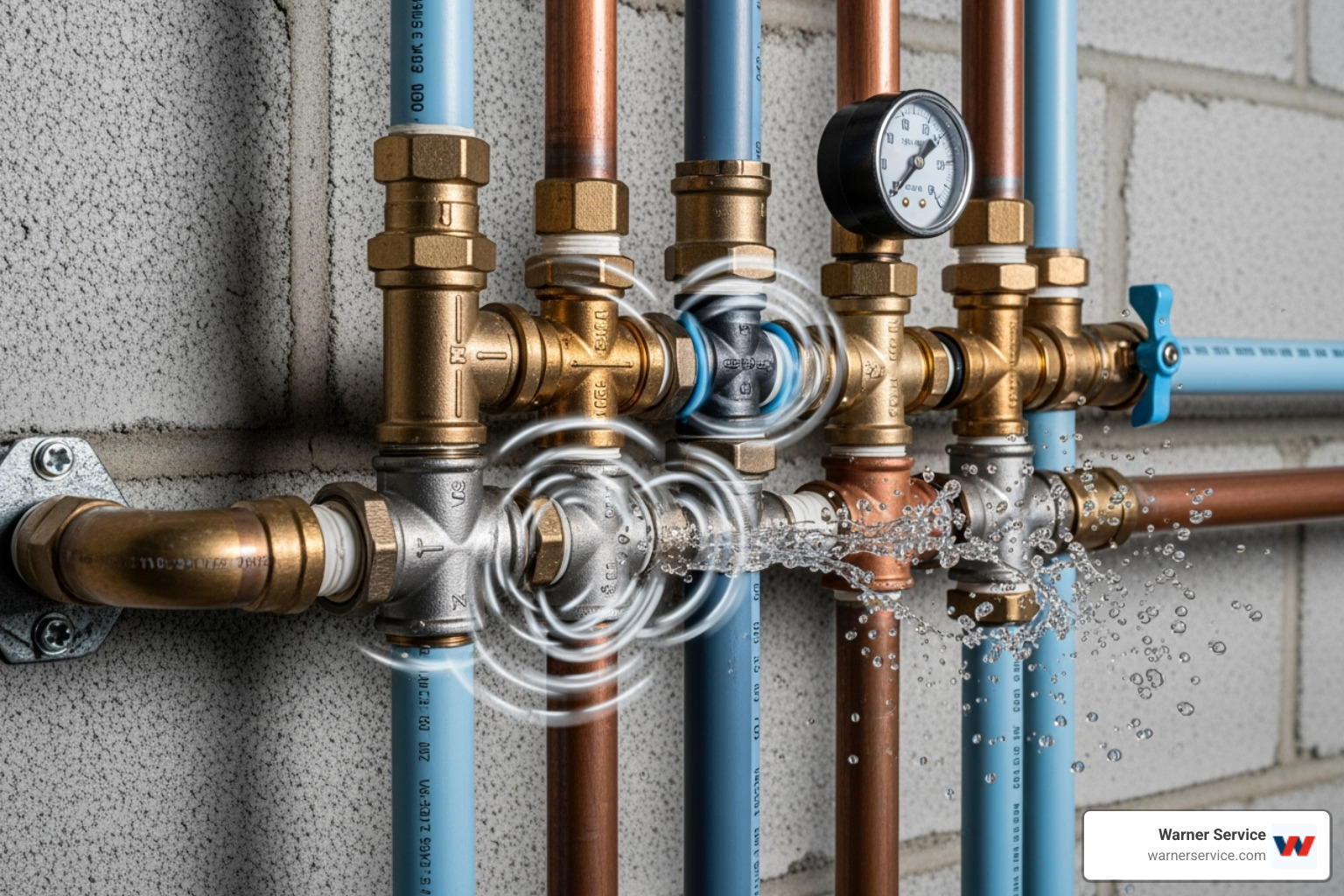 Water hammer effect in a pipe - drain cleaning making noise in jefferson md