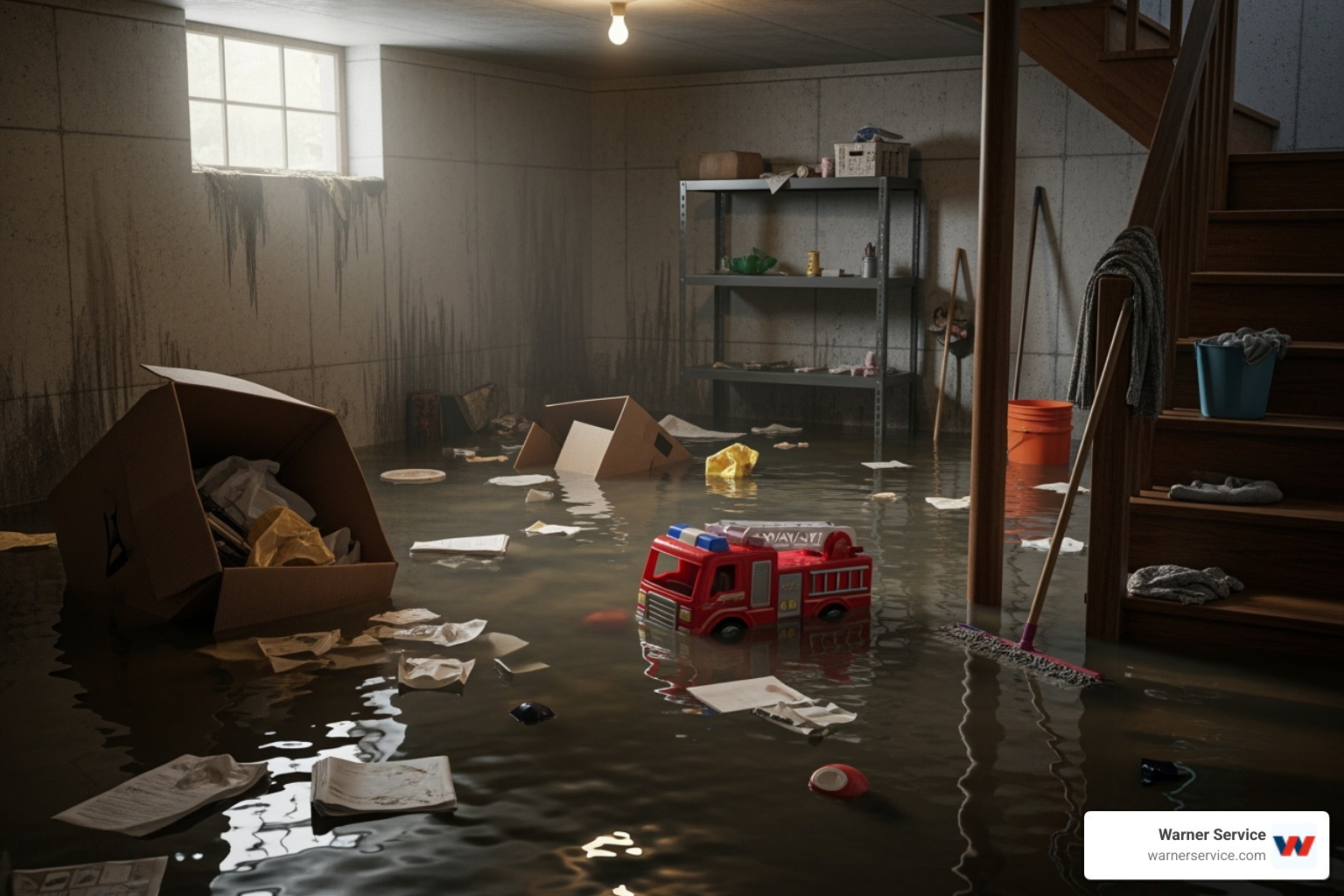 flooded basement - plumbing repair frederick md