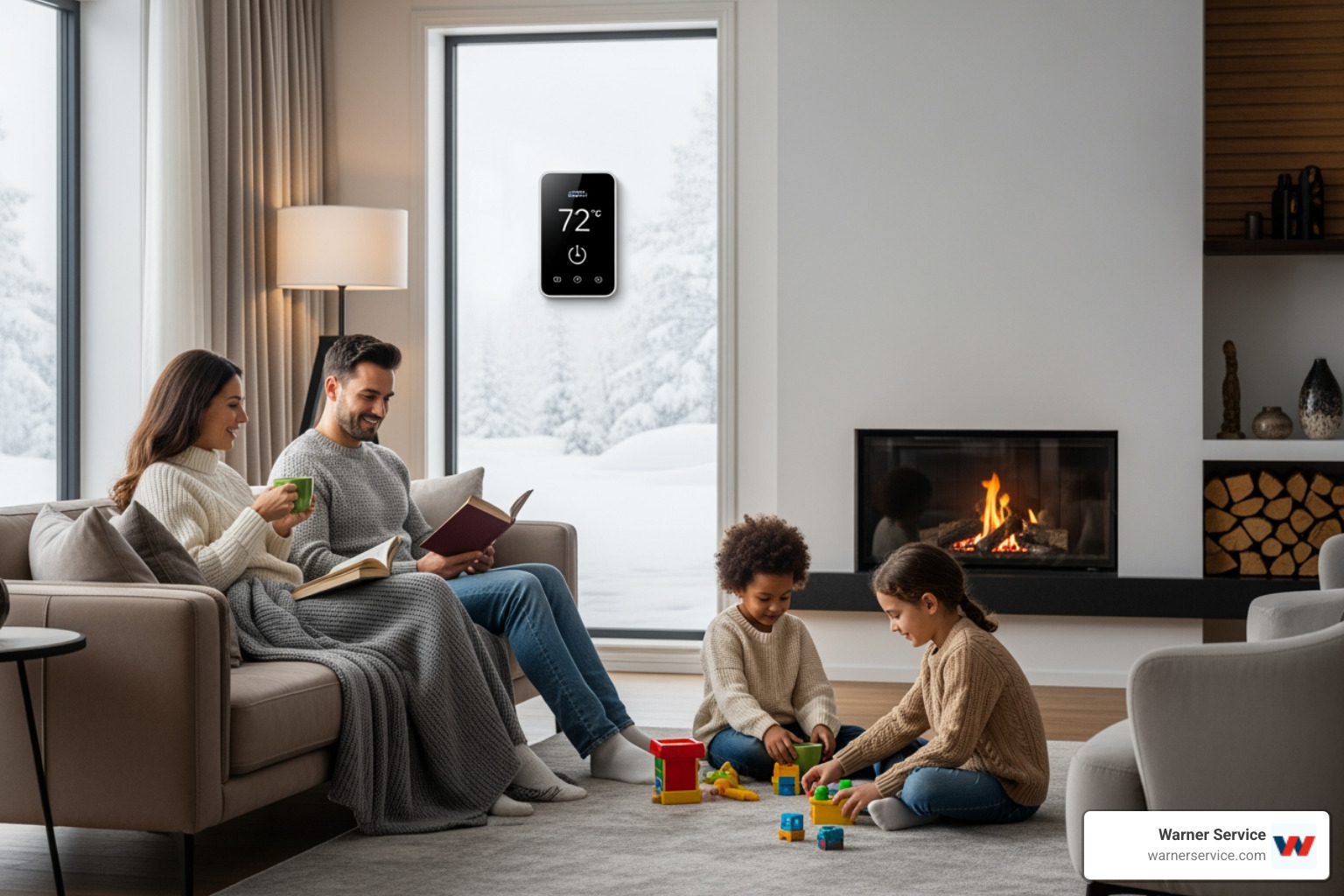 infographic showing three main benefits of furnace check-ups: a dollar sign with downward arrow representing lower energy bills, a shield icon representing improved safety and carbon monoxide prevention, and a calendar with extended timeline representing longer furnace lifespan - "I need a furnace check-up before winter. Who are the best heating specialists in Taneytown, MD?"