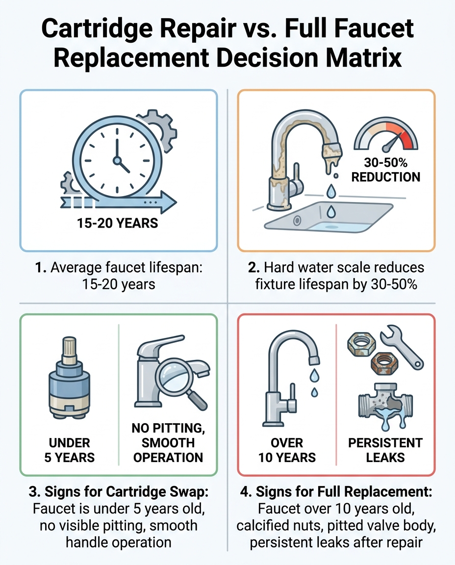 Cartridge Repair vs. Full Faucet Replacement Decision Matrix
