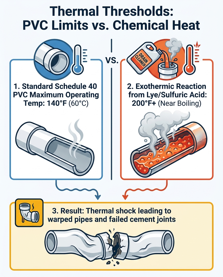 Thermal Thresholds: PVC Limits vs. Chemical Heat
