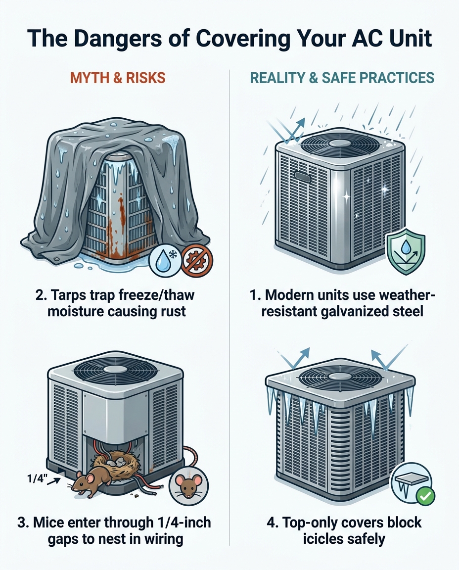The Dangers of Covering Your AC Unit