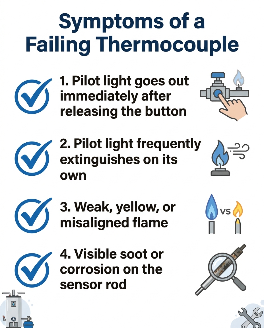 Symptoms of a Failing Thermocouple