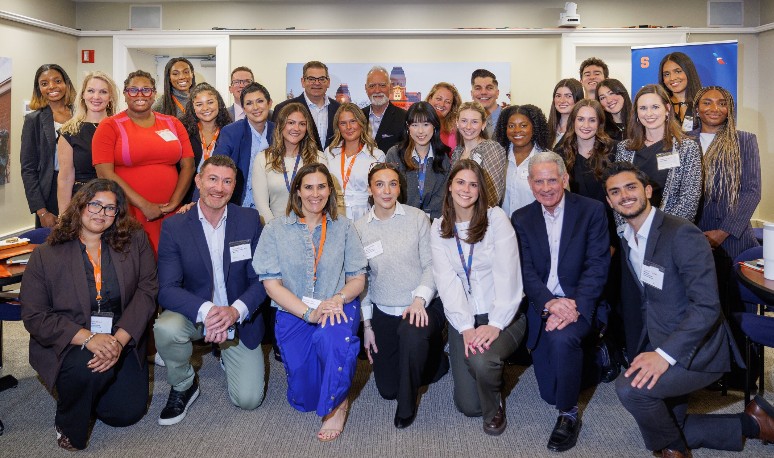 Participants gathered at the Building Great Teams leadership forum at Syracuse University’s Lubin House