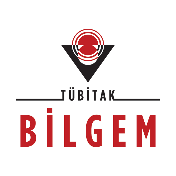 Logo of TÜBİTAK BİLGEM featuring a stylized 'V' shape above the text TÜBİTAK and large red BİLGEM letters beneath.