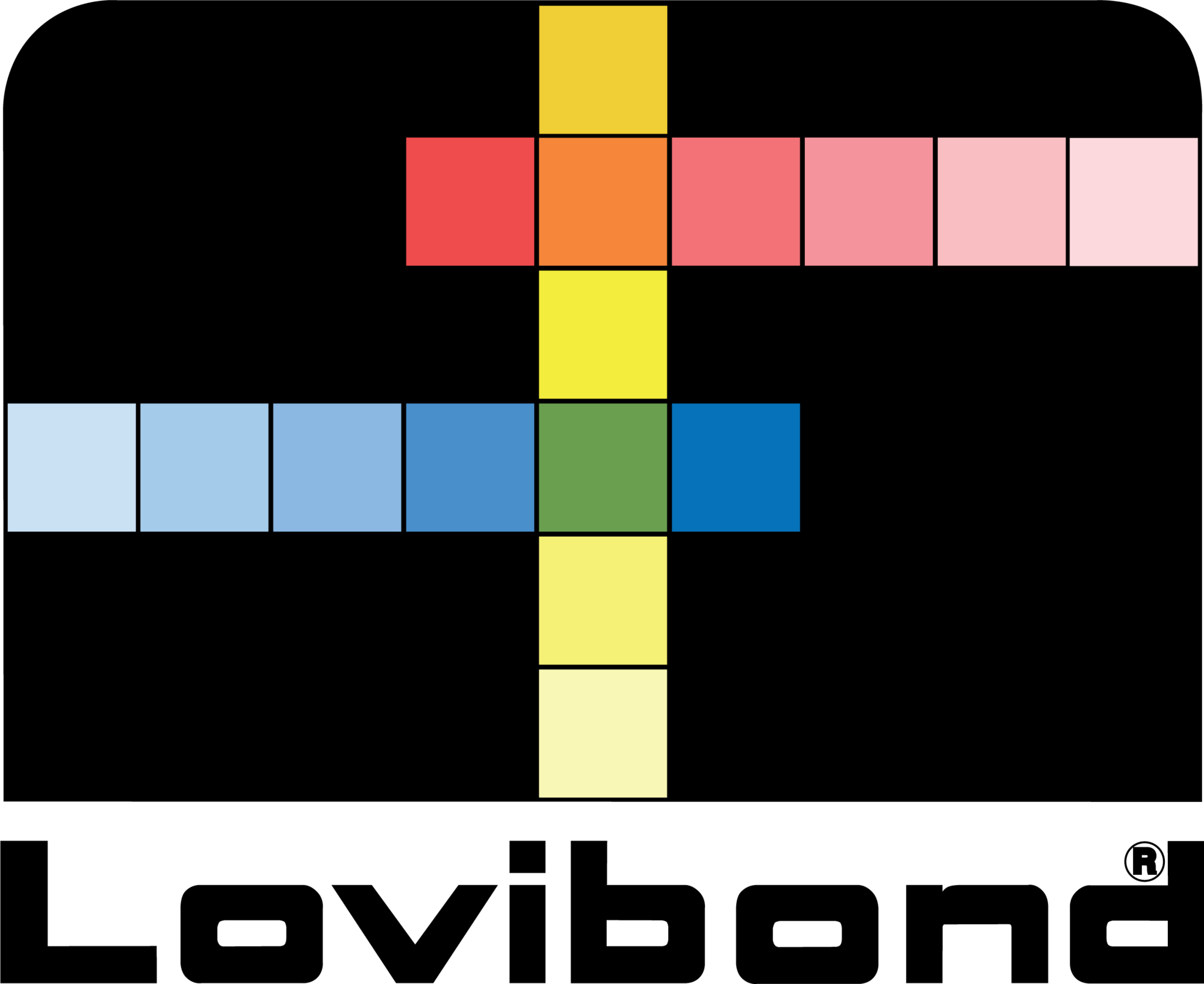 Lovibond logo featuring a cross made of colored squares in shades of red, orange, yellow, green, and blue, with the word 'Lovibond' below it.