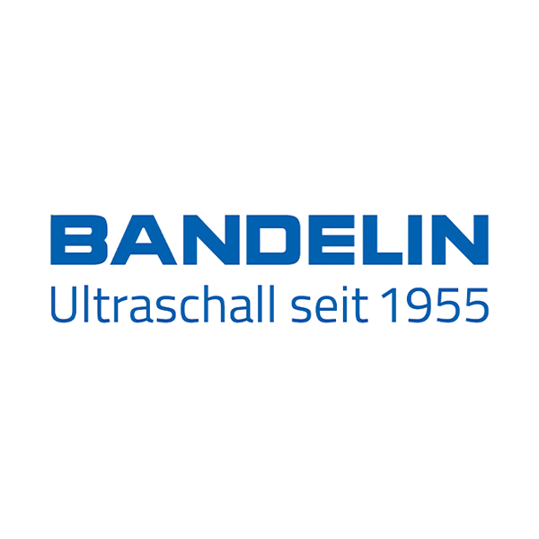 Bandelin logo with text 'Ultraschall seit 1955' in blue.