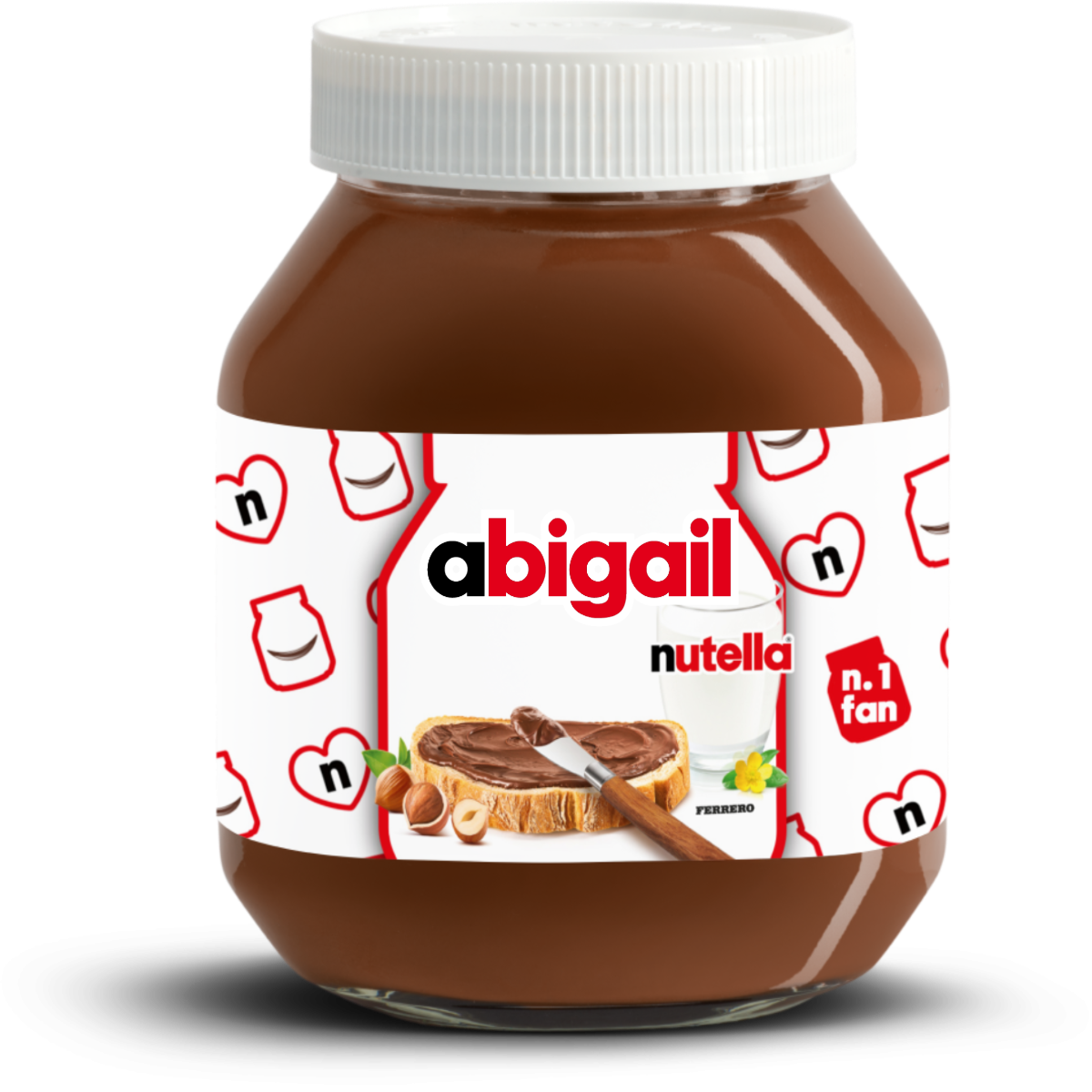 Customize names on Nutella jars