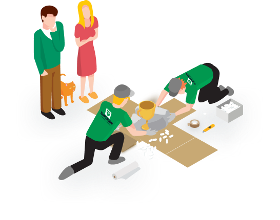 Your items will be safely transported to your home