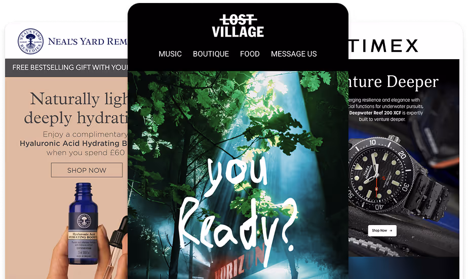 Stunning email templates designed by Enchant