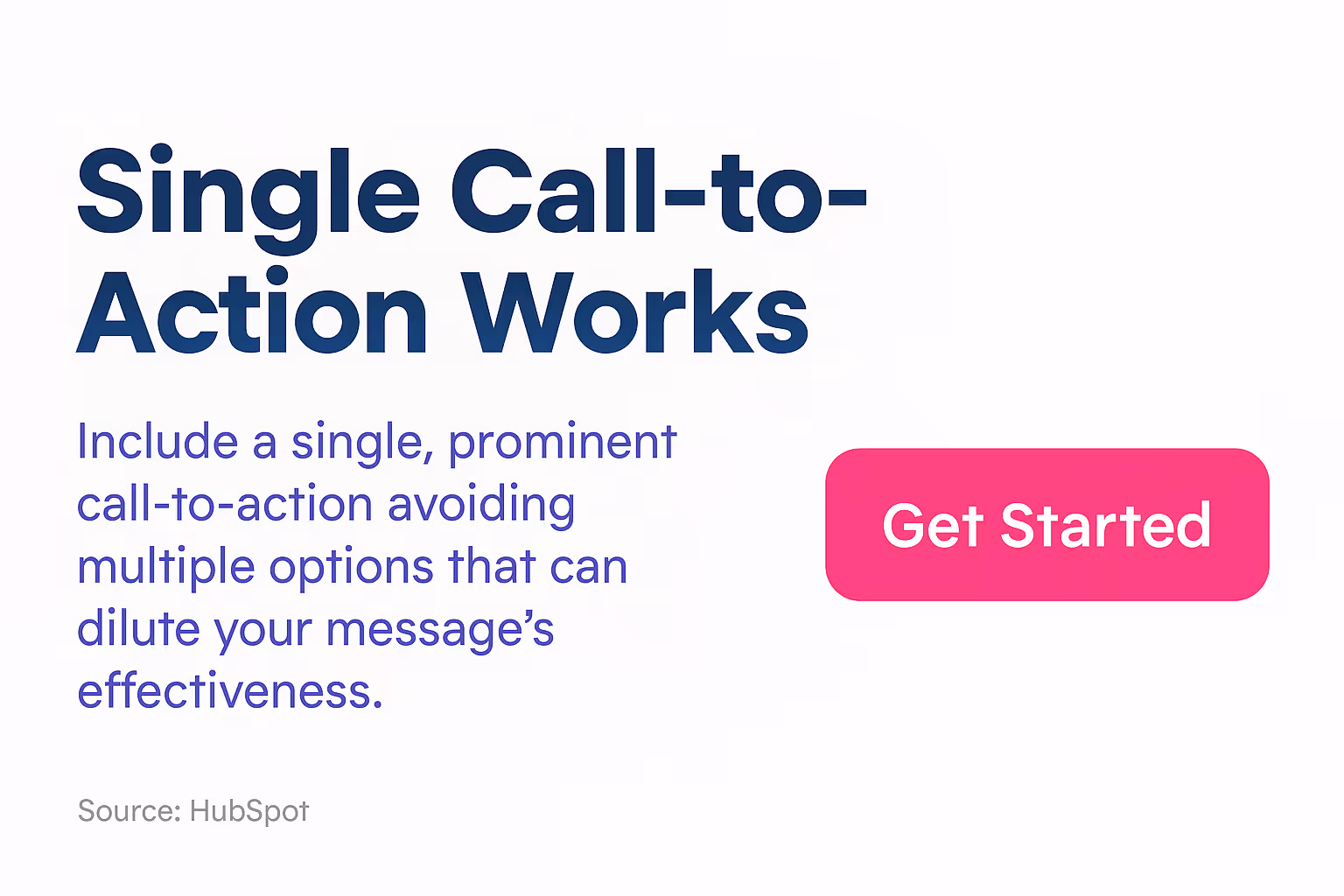 Single Call-to-Action Works