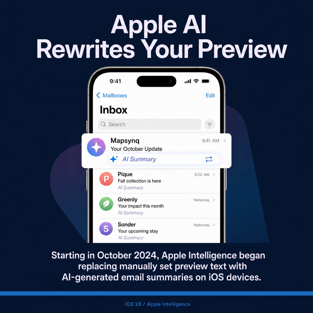 Apple AI Rewrites Your Preview