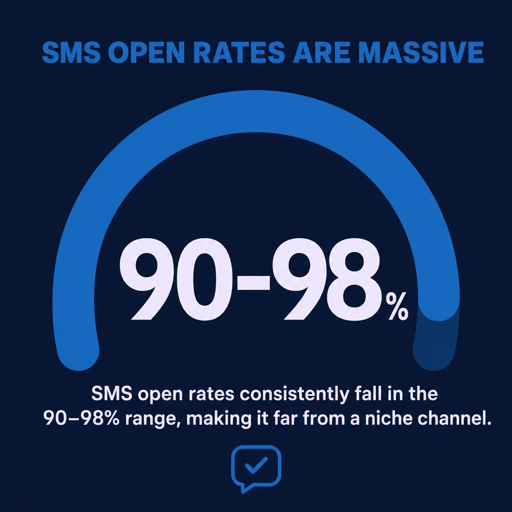 SMS Open Rates Are Massive