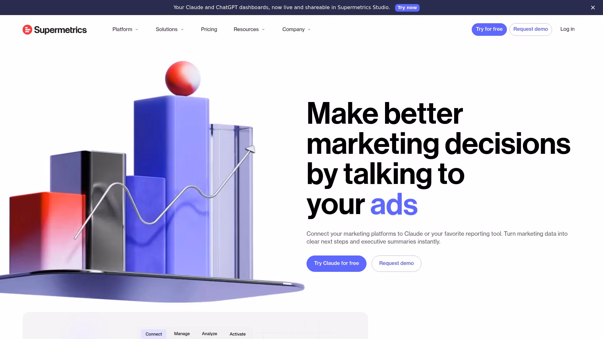 Screenshot of https://www.supermetrics.com