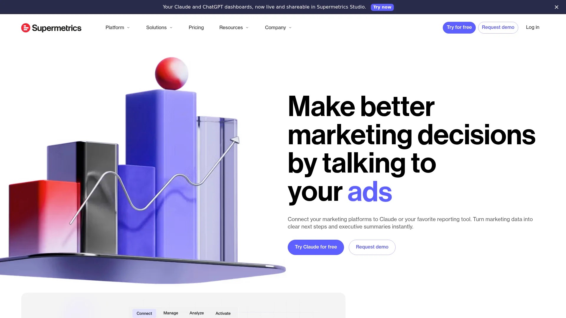 Screenshot of https://www.supermetrics.com