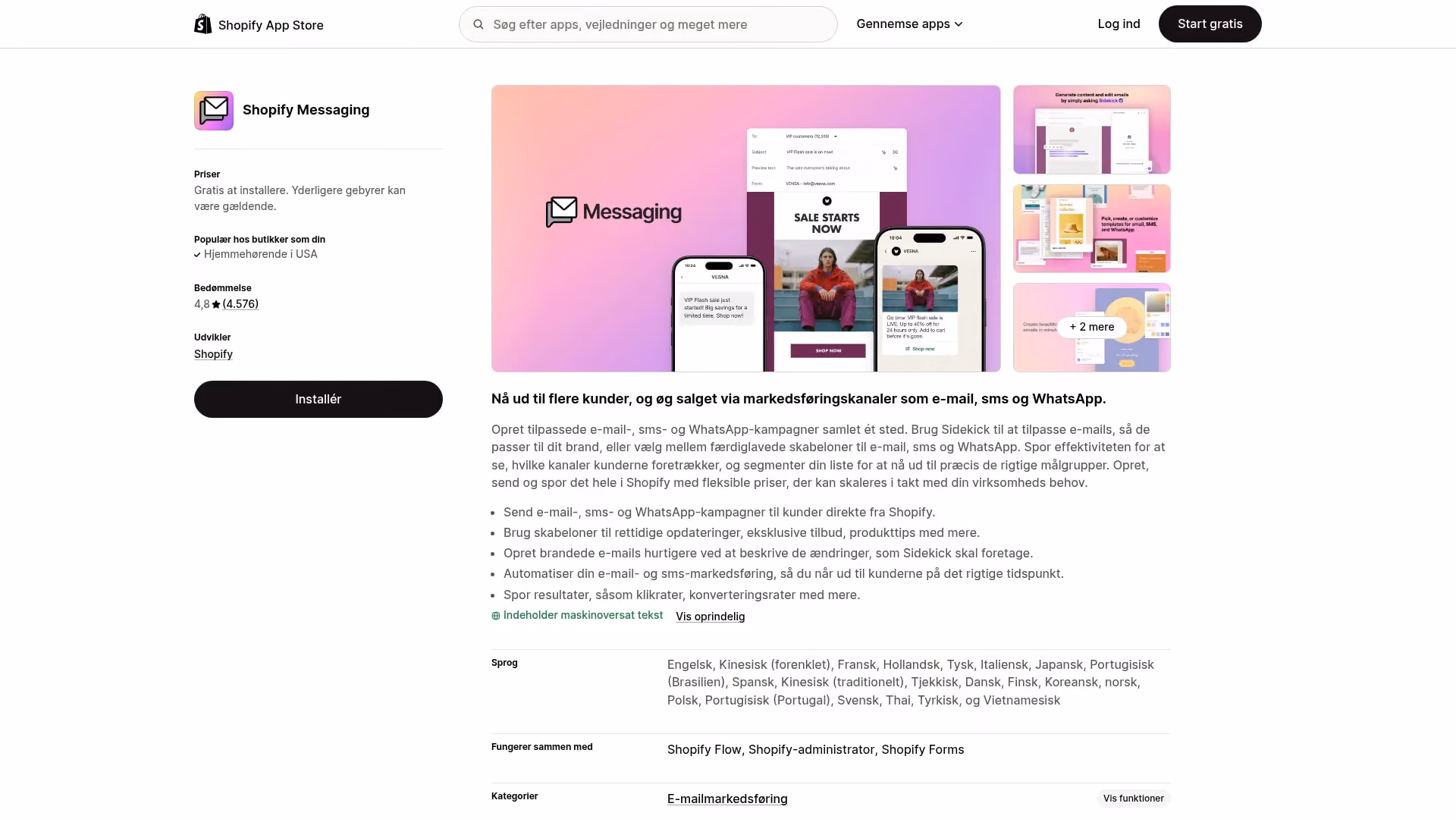 Screenshot of apps.shopify.com