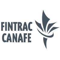 FINTRAC logo with stylized compass rose symbol to the right of the text.