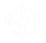 White abstract geometric logo with four arrows pointing inward around a central square.