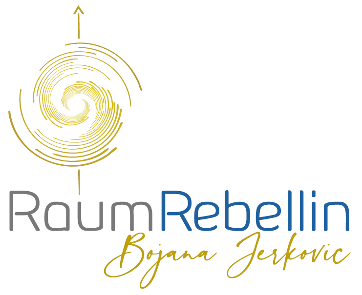 Logo von Bojana mit goldener Spirale