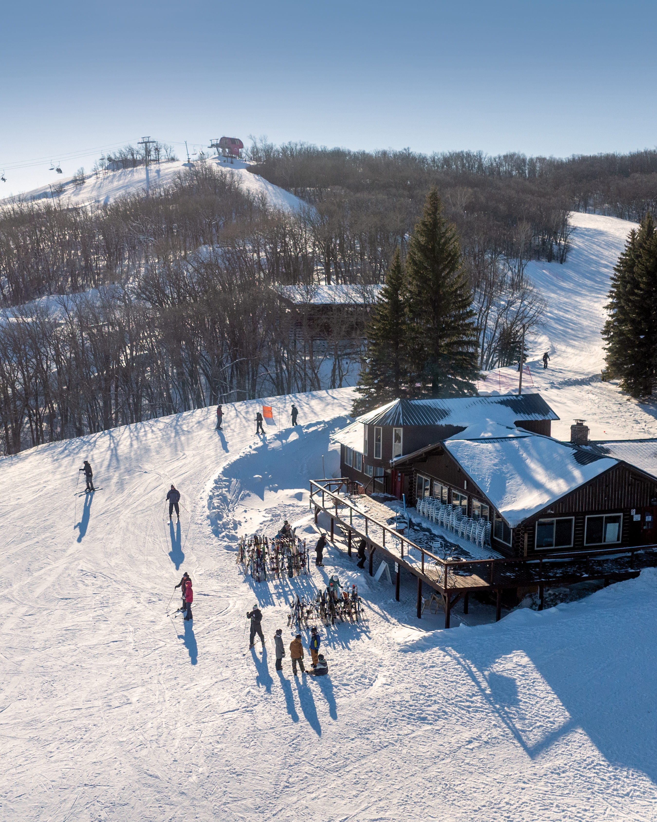 Ski resort and thriving business in North Dakota.