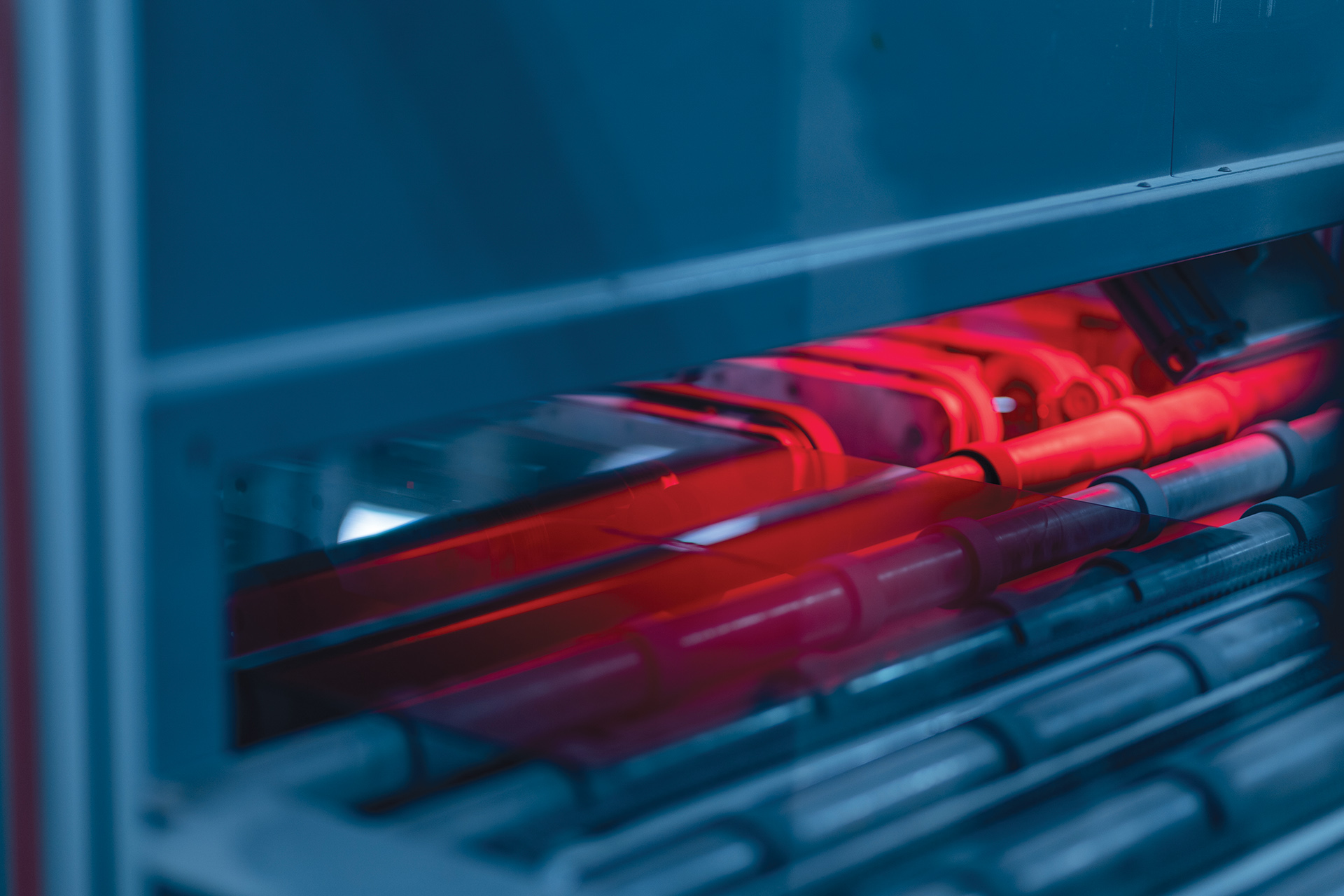 Close up of materials from a glass company.