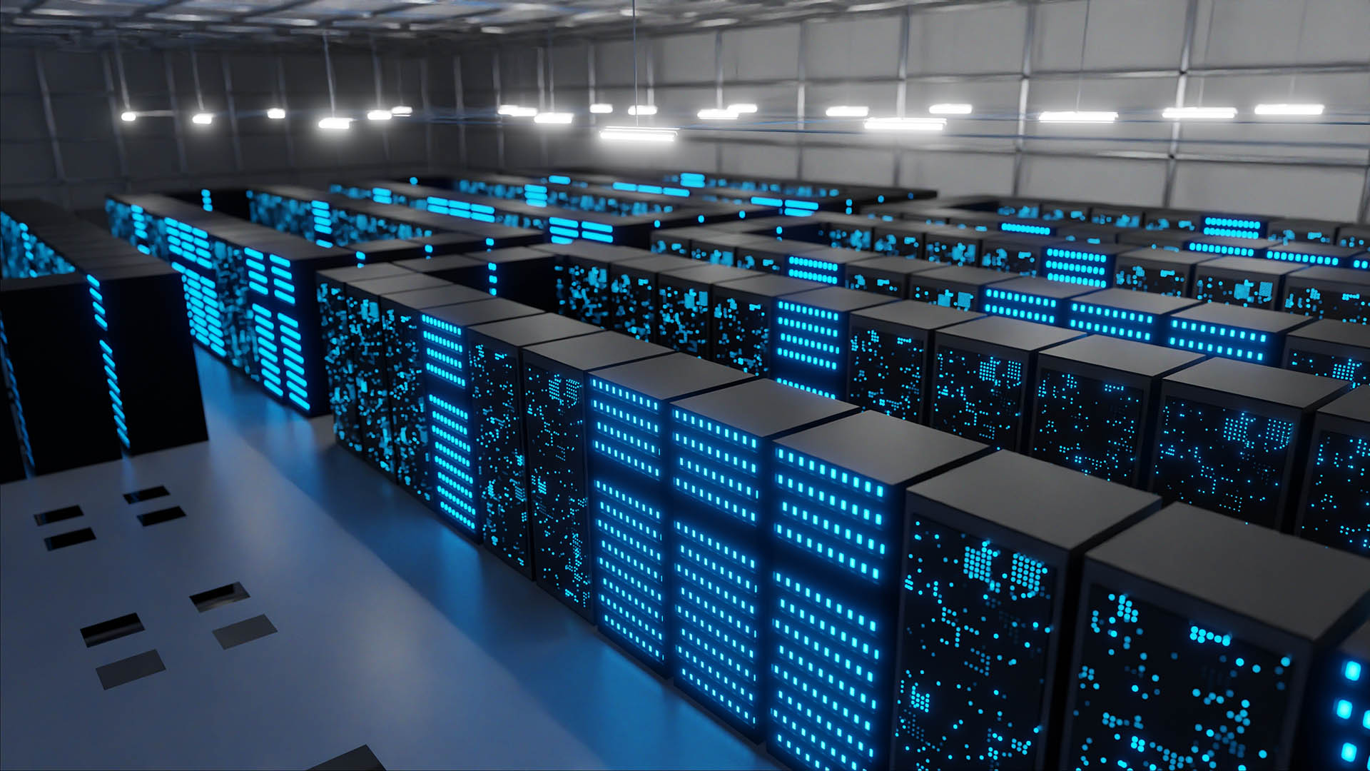Generic image of a the inside of a data center.