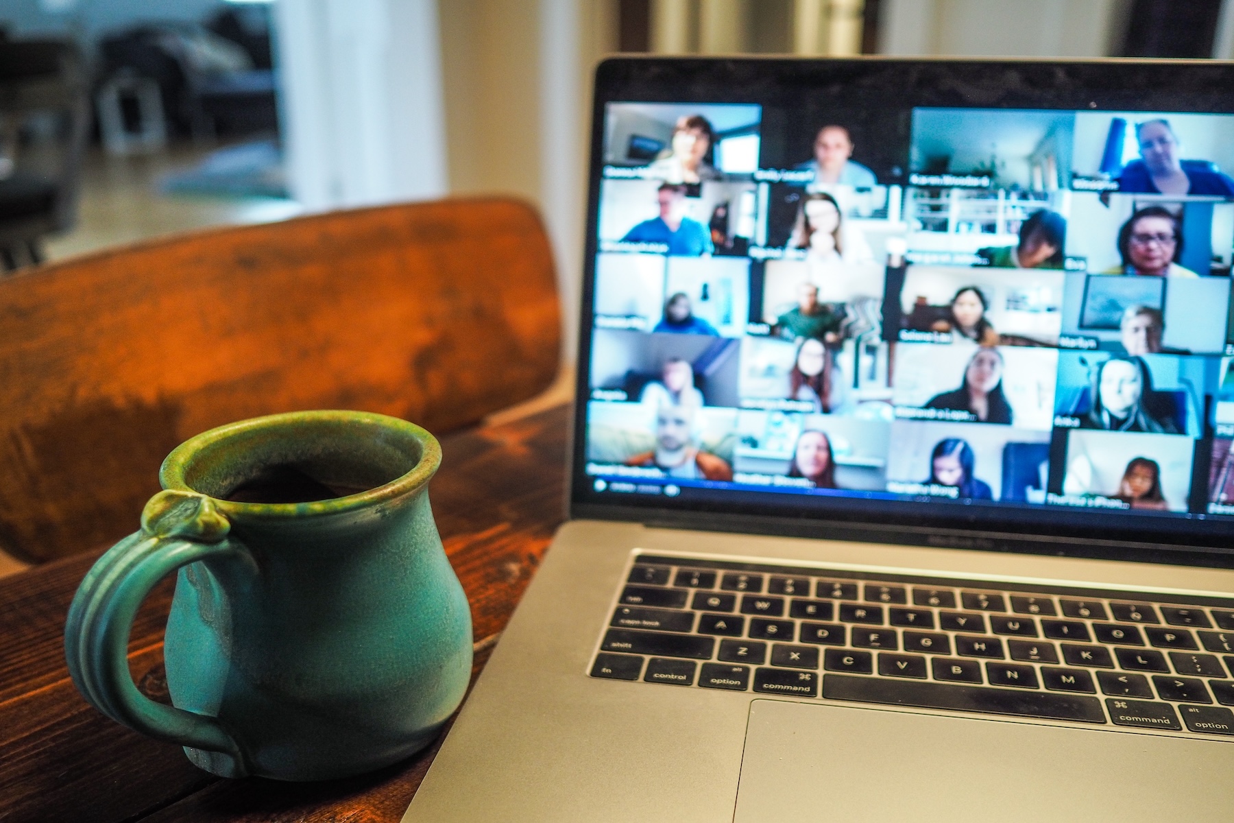 Older adults on a Zoom call during the pandemic — digital tools like video calls and home lifts in the UK support independent