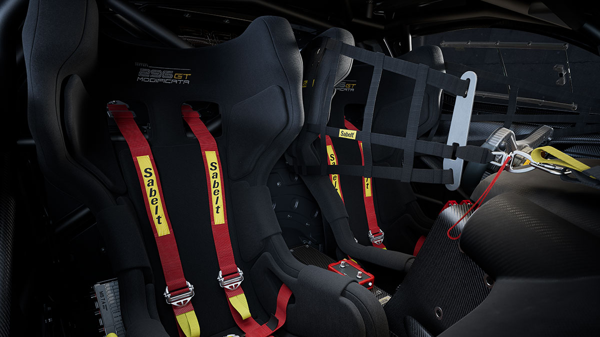 Ferrari 296 GT Modificata interior